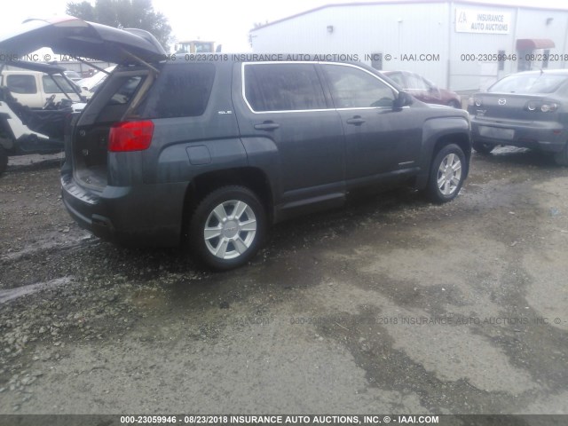 2CTALBEW0A6315723 - 2010 GMC TERRAIN SLE GRAY photo 4