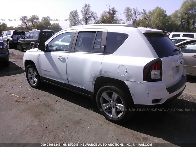 1C4NJCBA7GD665524 - 2016 JEEP COMPASS SPORT WHITE photo 3