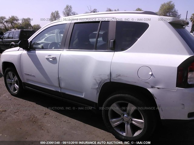 1C4NJCBA7GD665524 - 2016 JEEP COMPASS SPORT WHITE photo 6