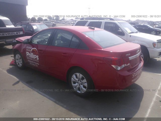 1G1PC5SH2G7170098 - 2016 CHEVROLET CRUZE LIMITED LS RED photo 3