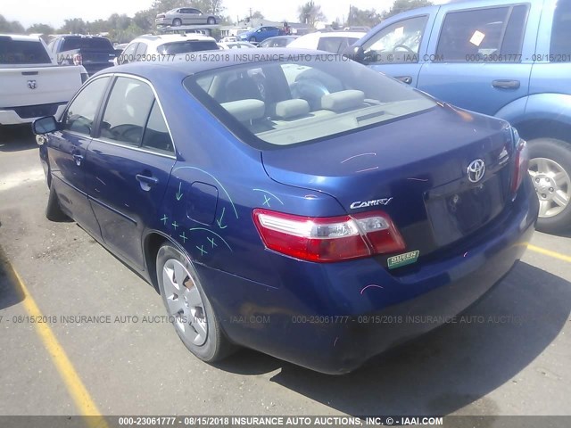 4T1BE46KX9U341174 - 2009 TOYOTA CAMRY SE/LE/XLE BLUE photo 3