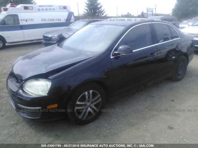 3VWRF71K96M769520 - 2006 VOLKSWAGEN JETTA 2.5 BLACK photo 2