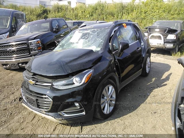 3GNCJRSB2JL163080 - 2018 CHEVROLET TRAX PREMIER BLACK photo 2