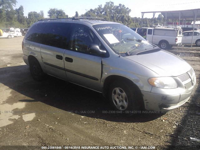 1D4GP24323B205938 - 2003 DODGE GRAND CARAVAN SE SILVER photo 1