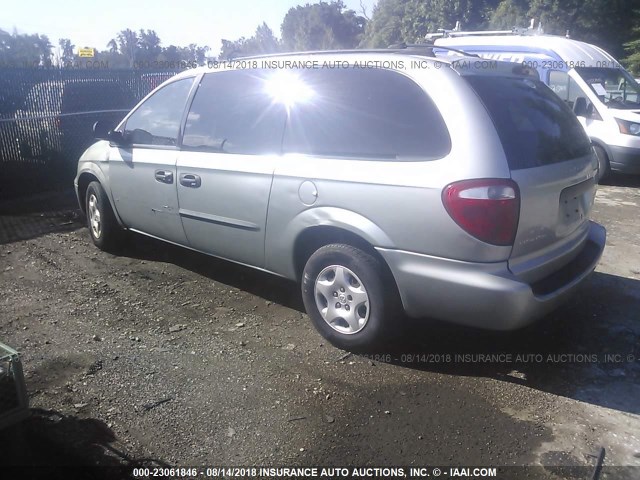 1D4GP24323B205938 - 2003 DODGE GRAND CARAVAN SE SILVER photo 3