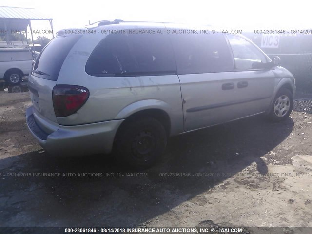 1D4GP24323B205938 - 2003 DODGE GRAND CARAVAN SE SILVER photo 4