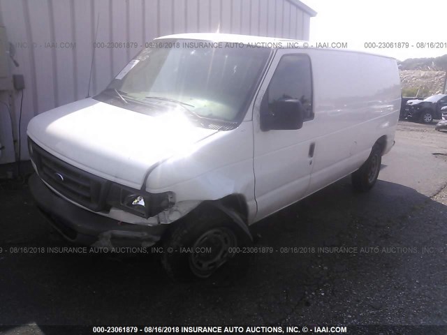 1FTRE14W06HA01740 - 2006 FORD ECONOLINE E150 VAN WHITE photo 2