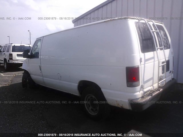 1FTRE14W06HA01740 - 2006 FORD ECONOLINE E150 VAN WHITE photo 3