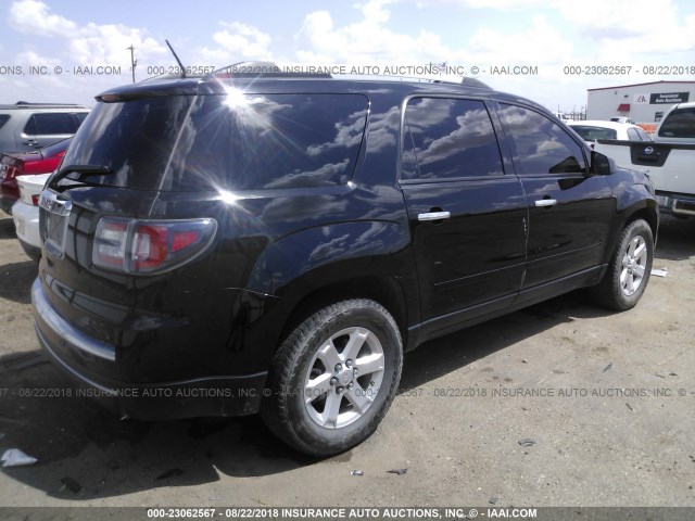 1GKKRPKD0GJ236339 - 2016 GMC ACADIA SLE BLACK photo 4