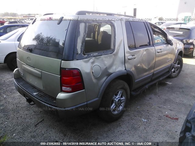 1FMZU73E92UA02283 - 2002 FORD EXPLORER XLT GOLD photo 4