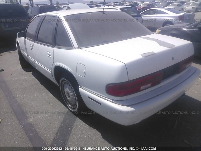 2G4WB52L9S1430167 - 1995 BUICK REGAL CUSTOM WHITE photo 3