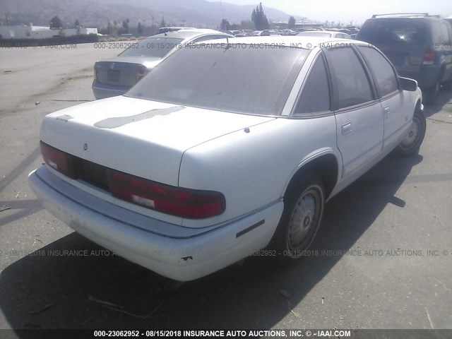 2G4WB52L9S1430167 - 1995 BUICK REGAL CUSTOM WHITE photo 4