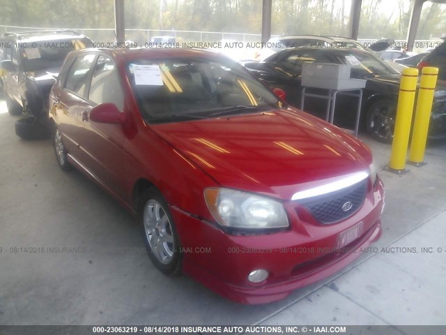 KNAFE161455081206 - 2005 KIA SPECTRA5 RED photo 1