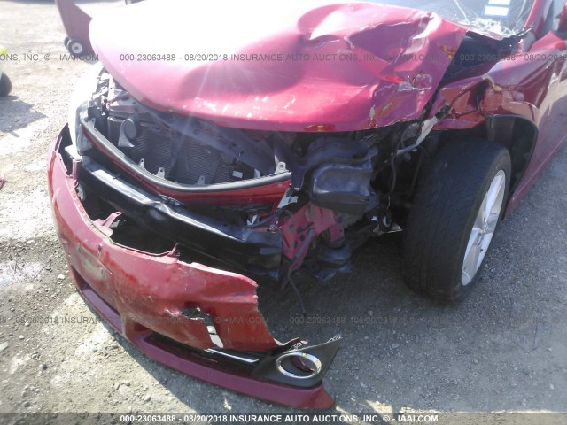 4T1BF1FK0CU534081 - 2012 TOYOTA CAMRY SE/LE/XLE RED photo 6