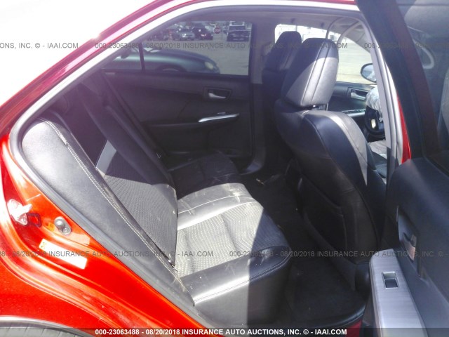 4T1BF1FK0CU534081 - 2012 TOYOTA CAMRY SE/LE/XLE RED photo 8