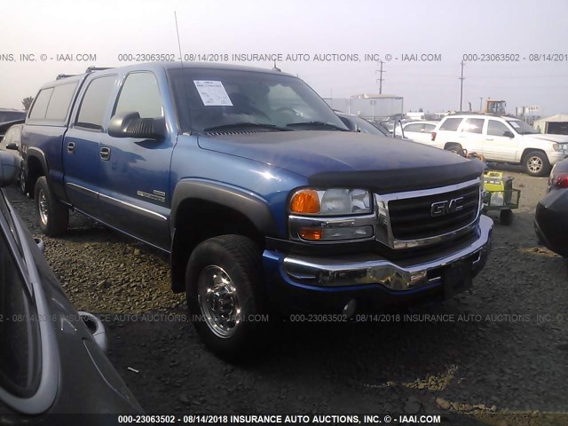 1GTHK23174F128932 - 2004 GMC SIERRA K2500 HEAVY DUTY BLUE photo 1