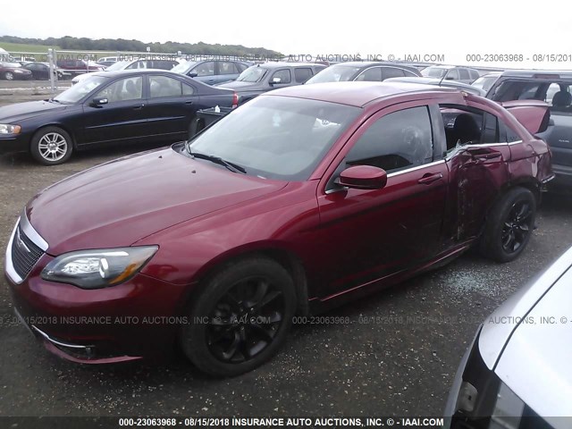 1C3CCBBG5EN171657 - 2014 CHRYSLER 200 TOURING RED photo 2