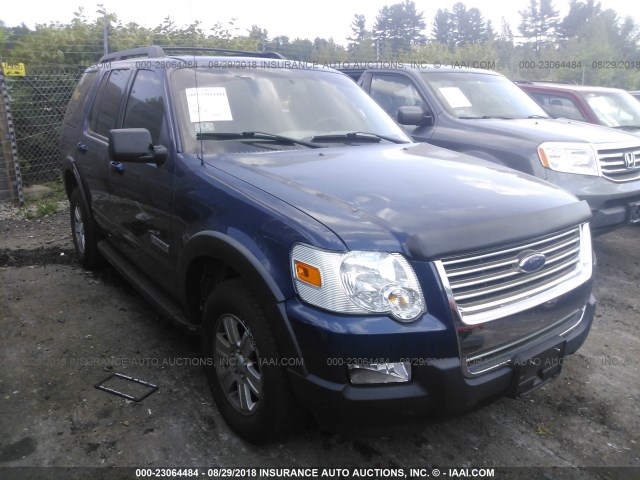 1FMEU73E57UB33457 - 2007 FORD EXPLORER XLT BLUE photo 1