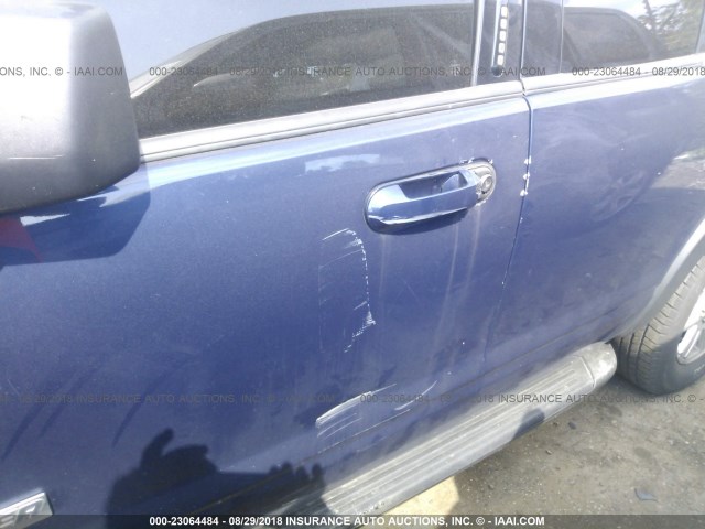 1FMEU73E57UB33457 - 2007 FORD EXPLORER XLT BLUE photo 6