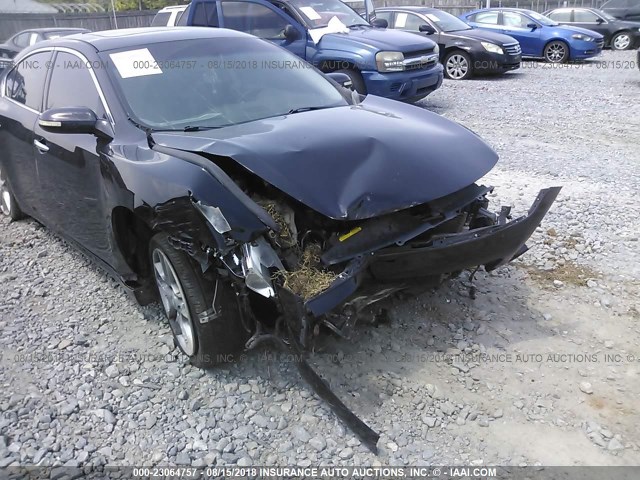 1N4AA5AP3AC872169 - 2010 NISSAN MAXIMA S/SV BLACK photo 6