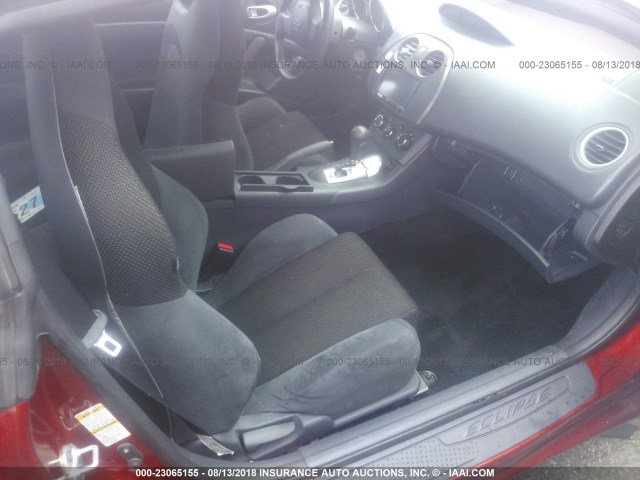 4A3AK24F08E010161 - 2008 MITSUBISHI ECLIPSE GS RED photo 5