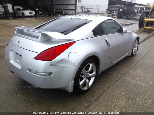 JN1BZ34D68M705065 - 2008 NISSAN 350Z COUPE SILVER photo 4