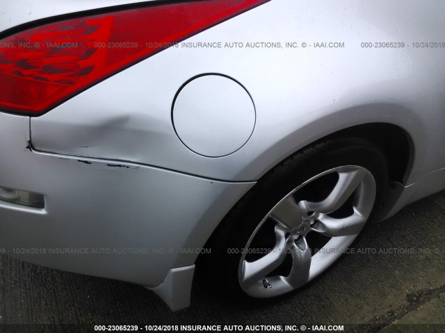 JN1BZ34D68M705065 - 2008 NISSAN 350Z COUPE SILVER photo 6