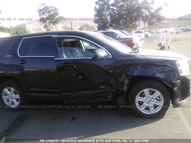 2GKALMEK0F6405616 - 2015 GMC TERRAIN SLE BLACK photo 6