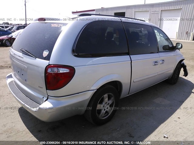 2D4GP44L36R898715 - 2006 DODGE GRAND CARAVAN SXT SILVER photo 4