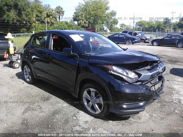 3CZRU5H34HM709783 - 2017 HONDA HR-V LX BLACK photo 1