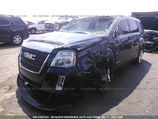 2GKALMEK2D6353757 - 2013 GMC TERRAIN SLE BLACK photo 2