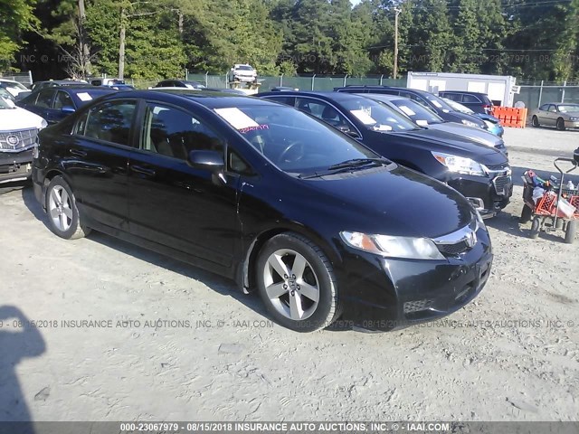 19XFA1F62BE036890 - 2011 HONDA CIVIC LX-S BLACK photo 1