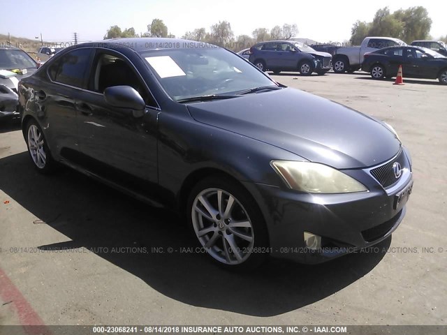 JTHBK262275027574 - 2007 LEXUS IS 250 GRAY photo 1