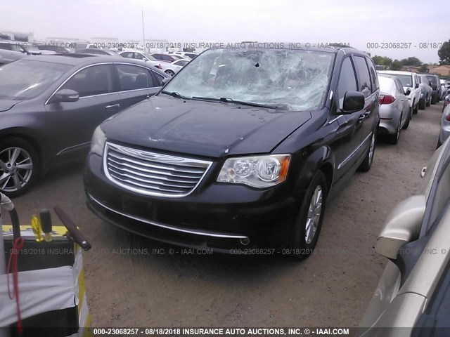 2C4RC1BG0DR776381 - 2013 CHRYSLER TOWN & COUNTRY TOURING BLACK photo 2