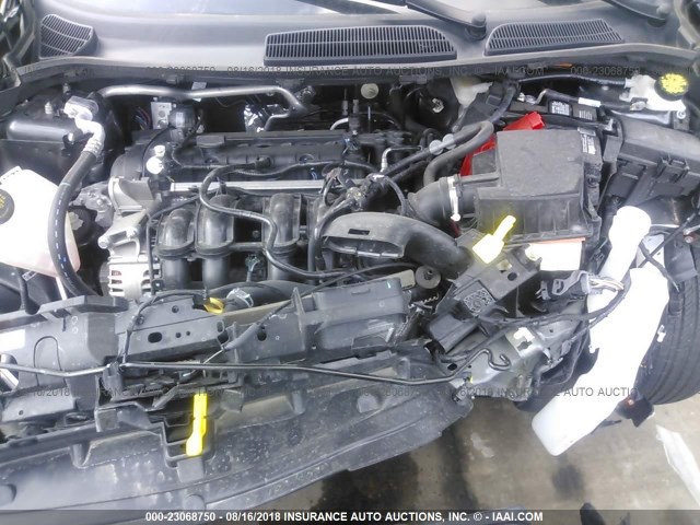 3FADP4BJ6JM109884 - 2018 FORD FIESTA SE GRAY photo 10