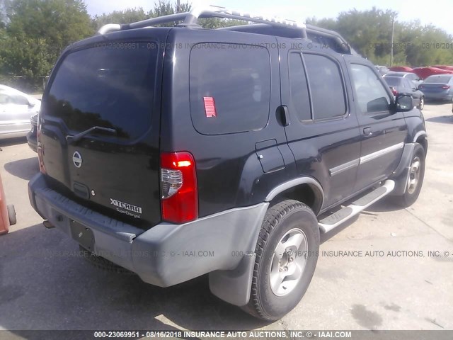 5N1MD28Y62C581724 - 2002 NISSAN XTERRA SE/SC BLACK photo 4