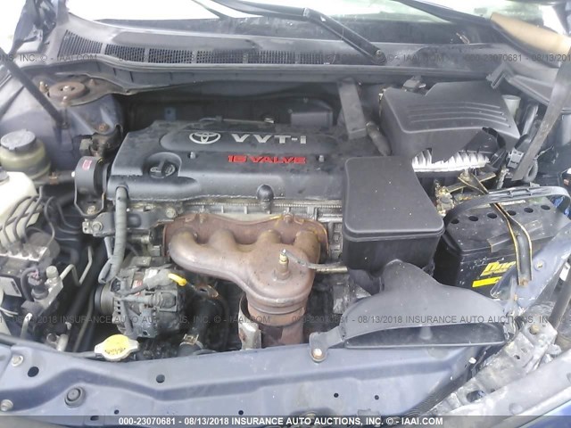 JTNBE46KX73005480 - 2007 TOYOTA CAMRY NEW GENERAT CE/LE/XLE/SE BLUE photo 10