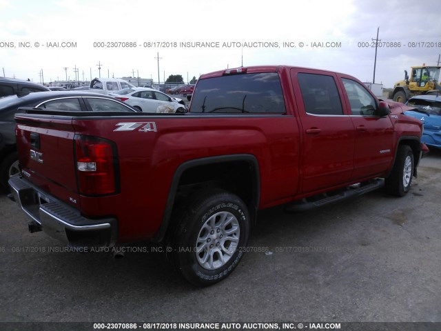 3GTU2UEC6EG434559 - 2014 GMC SIERRA K1500 SLE RED photo 4