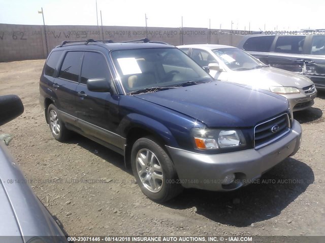 JF1SG67665H715560 - 2005 SUBARU FORESTER 2.5XS LL BEAN BLUE photo 1