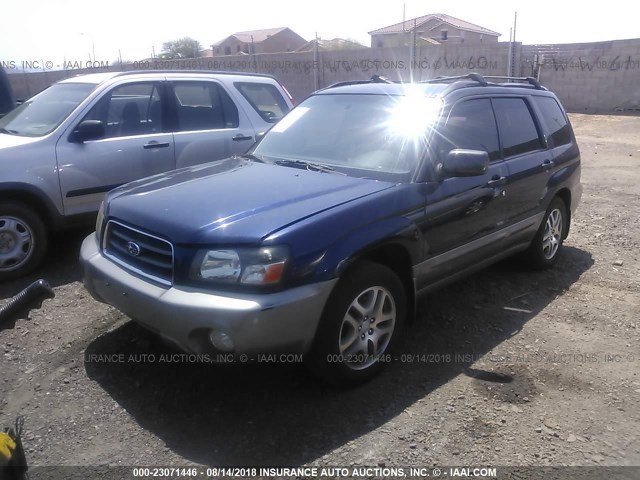 JF1SG67665H715560 - 2005 SUBARU FORESTER 2.5XS LL BEAN BLUE photo 2