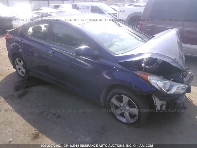 5NPDH4AE0DH151571 - 2013 HYUNDAI ELANTRA GLS/LIMITED BLUE photo 1