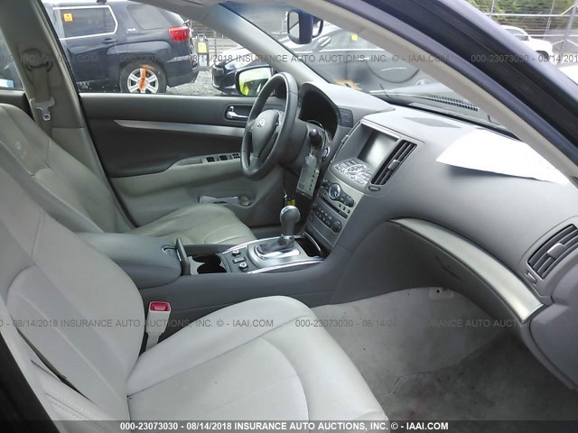 JN1CV6ARXCM978777 - 2012 INFINITI G37 BLACK photo 5