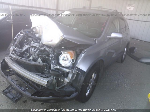 JHLRE38747C001210 - 2007 HONDA CR-V EXL GRAY photo 2