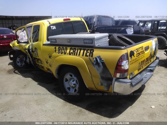 5TFTU4GN5DX040453 - 2013 TOYOTA TACOMA PRERUNNER ACCESS CAB YELLOW photo 3