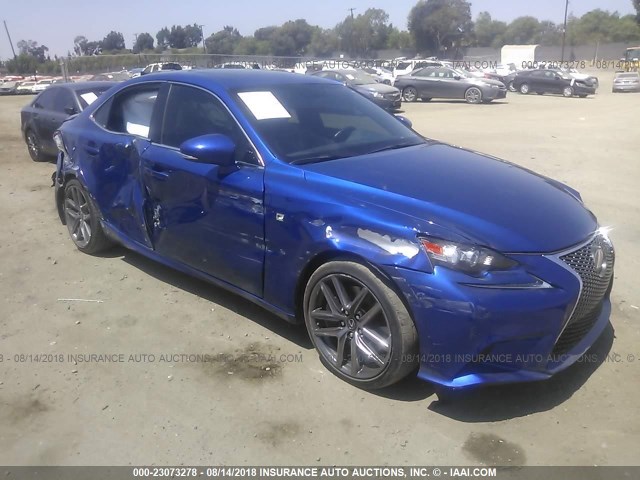 JTHBA1D25G5017931 - 2016 LEXUS IS 200T BLUE photo 1