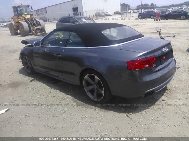 WAUCGAFH3FN001907 - 2015 AUDI S5 PREMIUM PLUS GRAY photo 3