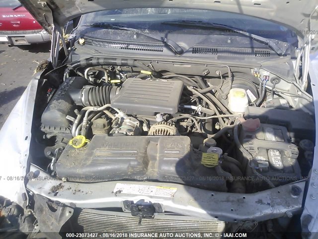 1D4HS48N43F630418 - 2003 DODGE DURANGO SLT SILVER photo 10