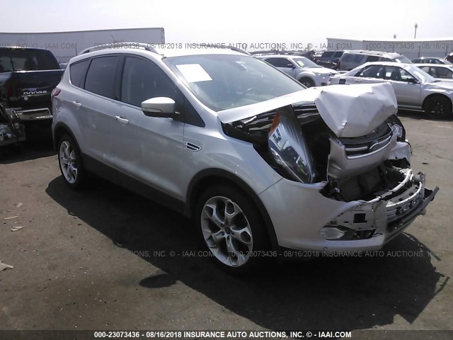 1FMCU9J92DUB79736 - 2013 FORD ESCAPE TITANIUM SILVER photo 1