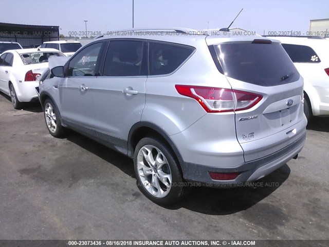 1FMCU9J92DUB79736 - 2013 FORD ESCAPE TITANIUM SILVER photo 3