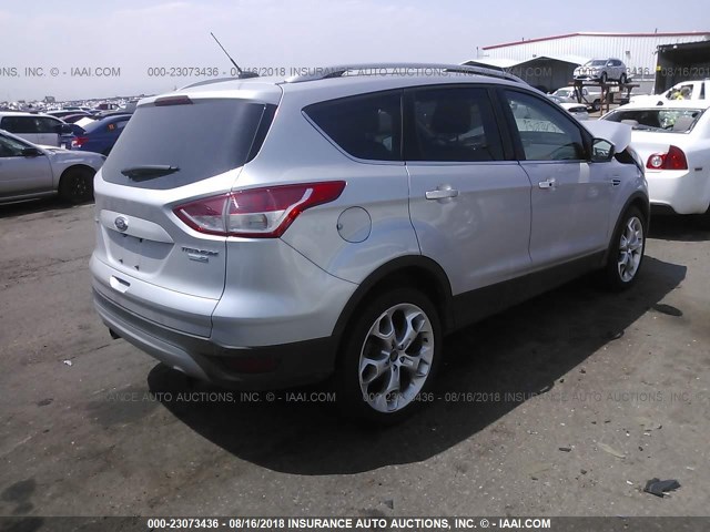 1FMCU9J92DUB79736 - 2013 FORD ESCAPE TITANIUM SILVER photo 4